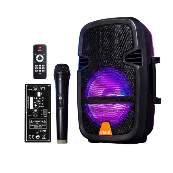 CMIK MK-B26 Ασύρματο Φορητό Ηχείο Bluetooth 10W με Karaoke, FM Ραδιόφωνο & LED Φωτισμό