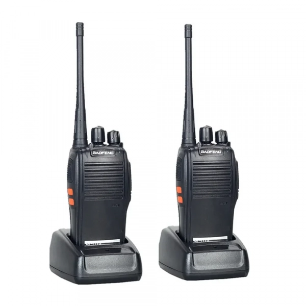 Ασύρματοι Φορητοί Πομποδέκτες με Φακό LED UHF VHF Σετ 2 τμχ Baofeng BF-777S