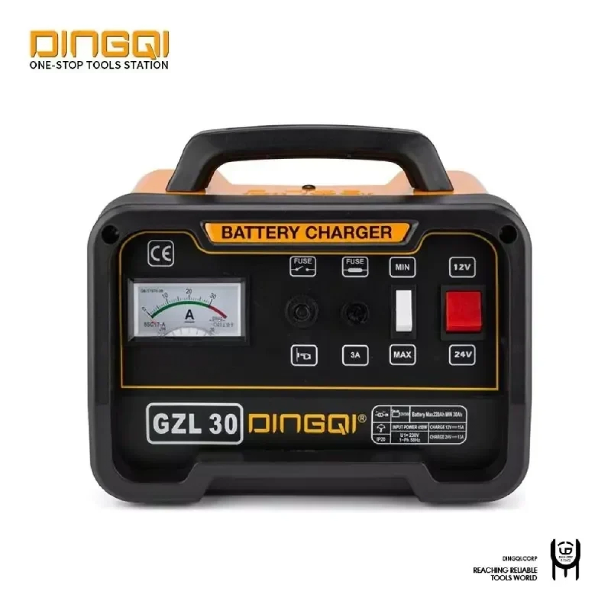 Dingqi Φορτιστής Μπαταρίας Αυτοκινήτου GZL 30 450W