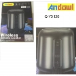 Επαναφορτιζόμενο ασύρματο φορητό ηχείο Bluetooth μαύρο Q-YX129 ANDOWL