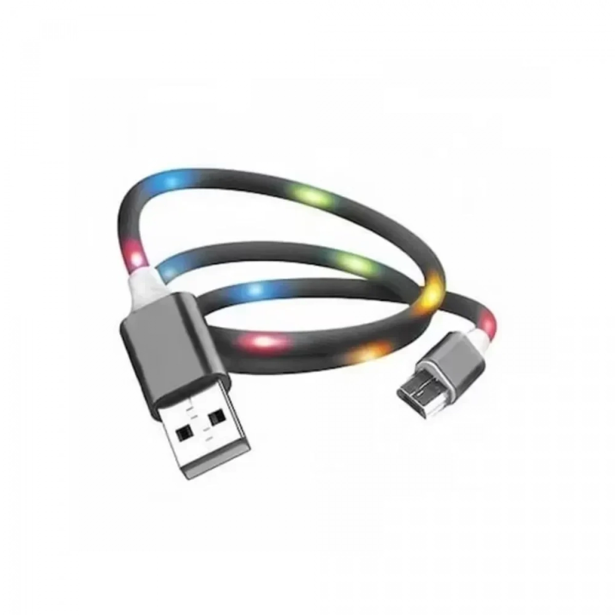 Καλώδιο Ezra DC-04 LED USB to Lightning Μαύρο 1m - Photo4