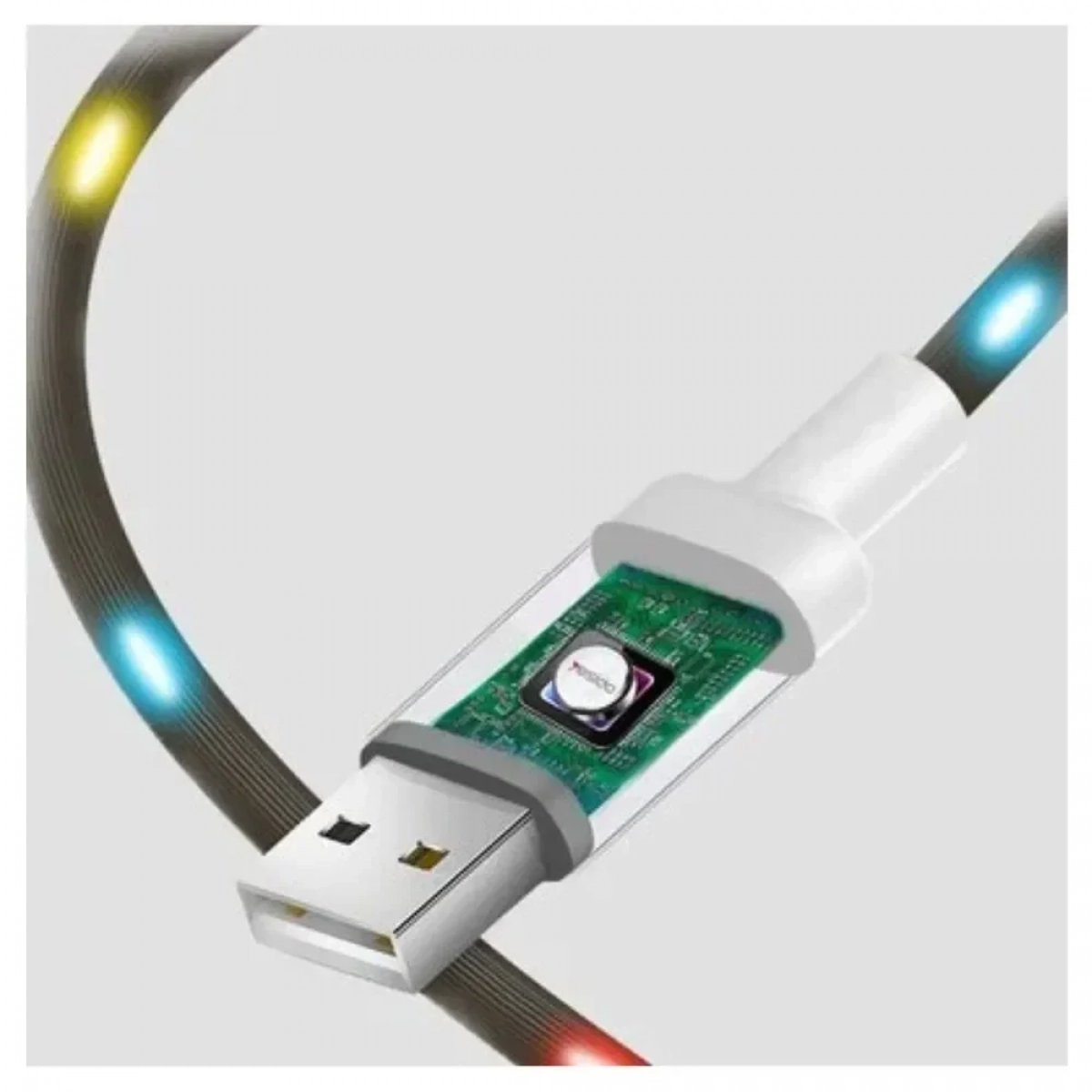 Καλώδιο Ezra DC-04 LED USB to Lightning Μαύρο 1m - Photo6