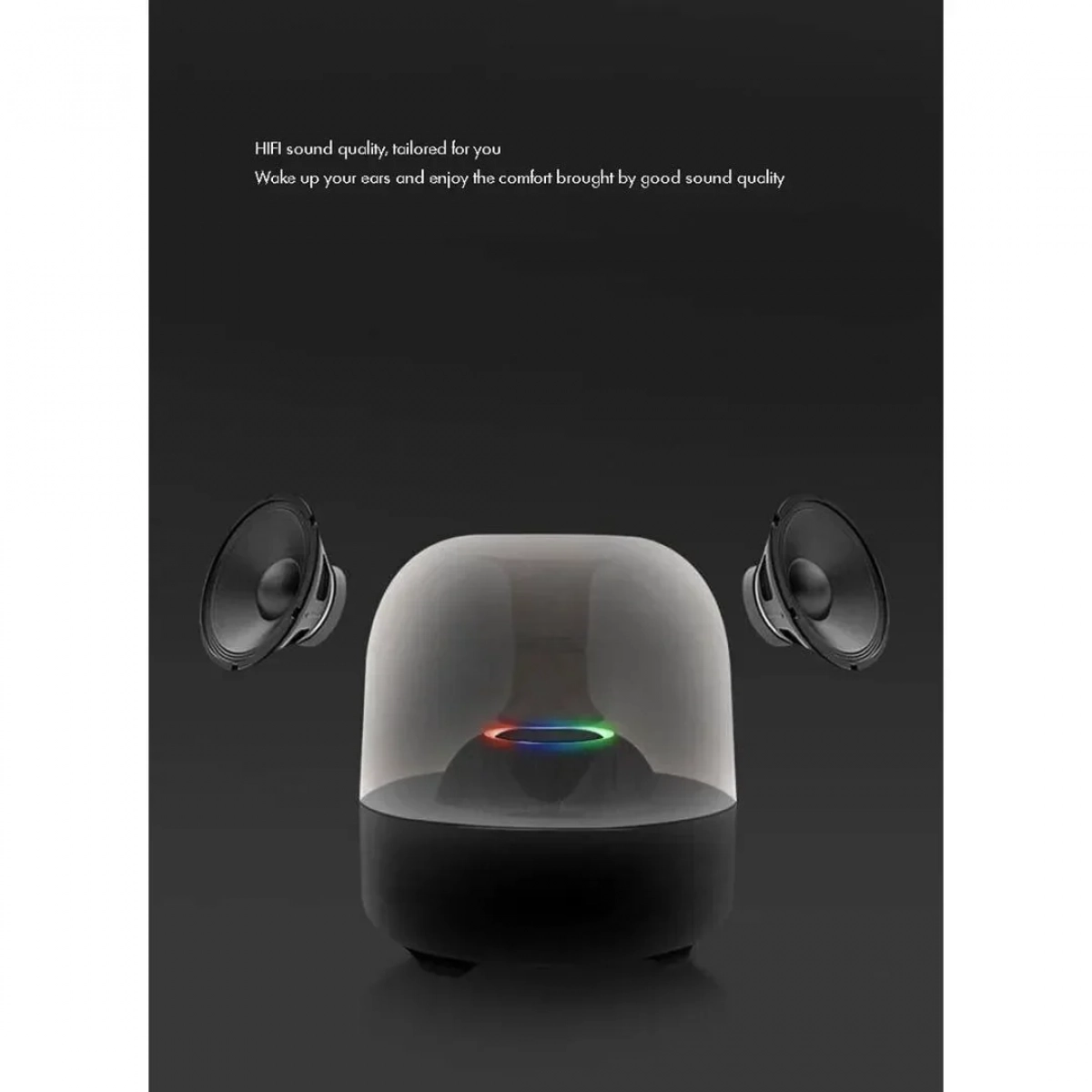 F7 Big Diamond Smart LED Bluetooth ηχείο 5W Μαύρο