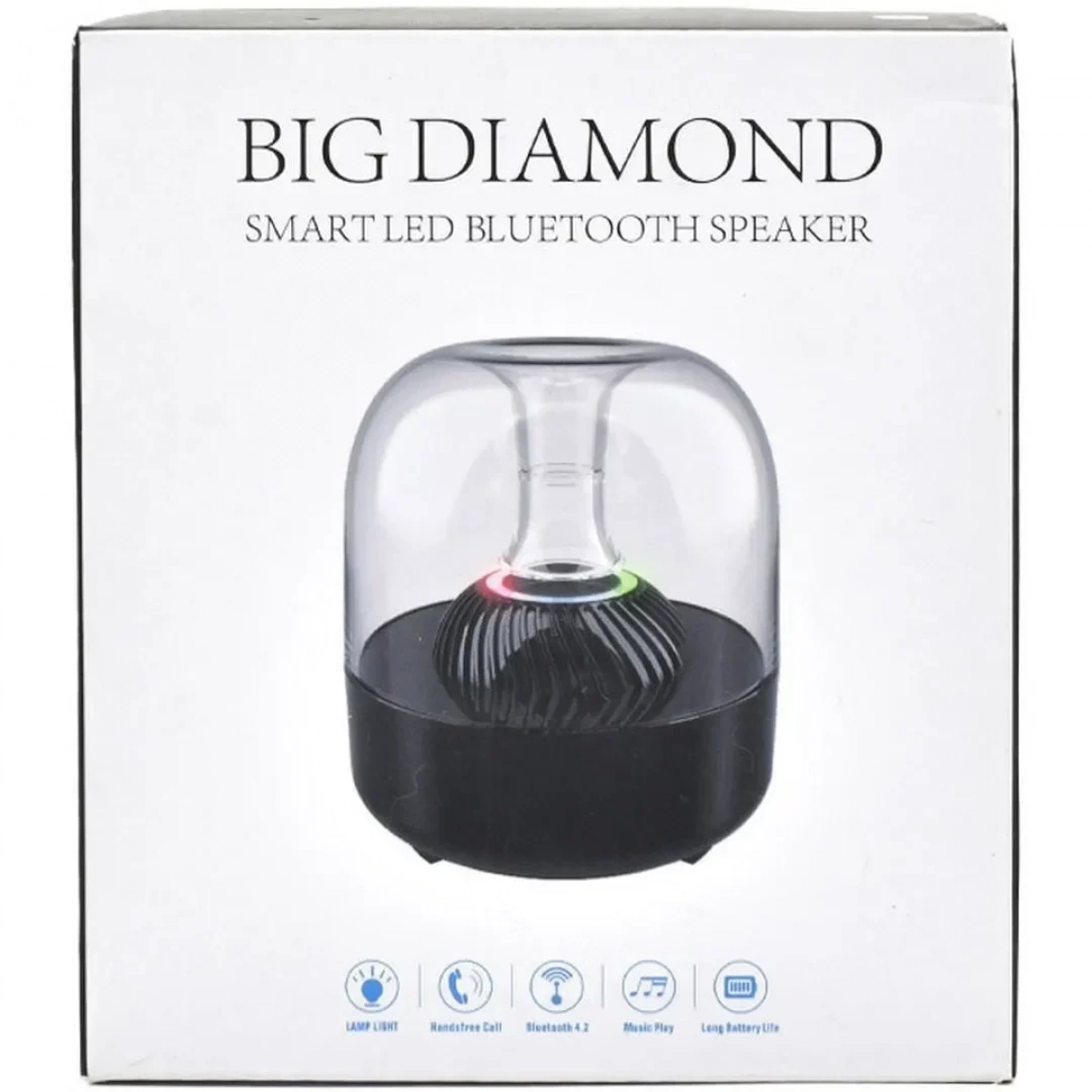 F7 Big Diamond Smart LED Bluetooth ηχείο 5W Μαύρο