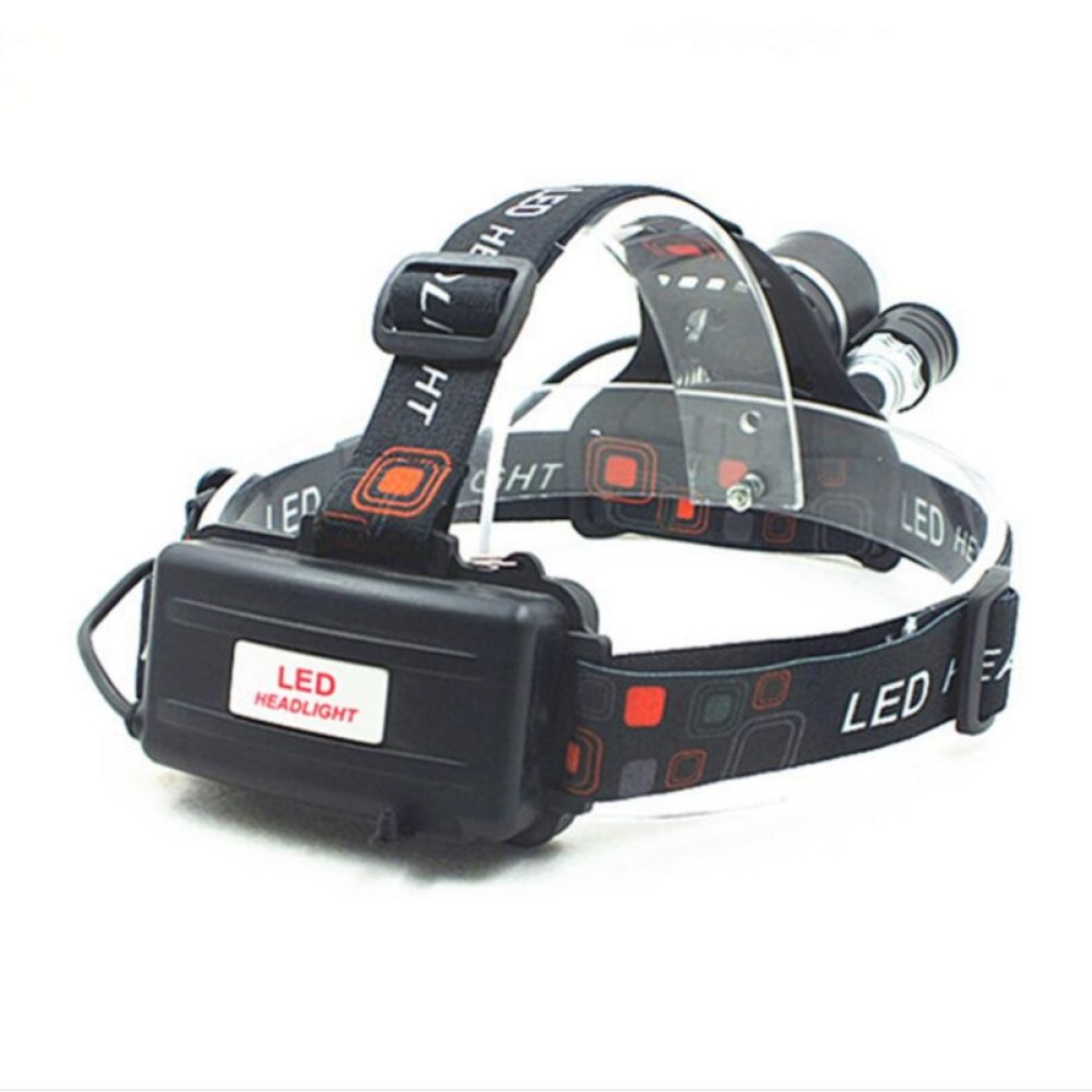 Φωτάκι Κεφαλής High Power Headlamp 3x Led Light CREE T6 1015 Μαύρο