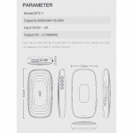 ΗΧΕΙΟ BLUETOOTH POWER BANK 5000MAH LDNIO ΣΕ ΚΟΚΚΙΝΟ ΧΡΩΜΑ - BTS11