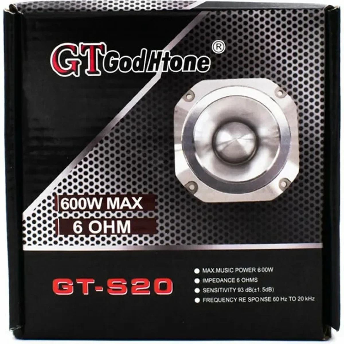 Ηχείο Tweeter Αυτοκινήτου 38mm 600W GTGodHtone GT-S20 – Ασημί