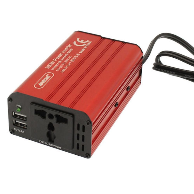 Inverter Andowl 12v-220v 500watt τροποποιημένου Ημίτονου και USB Q-N7001
