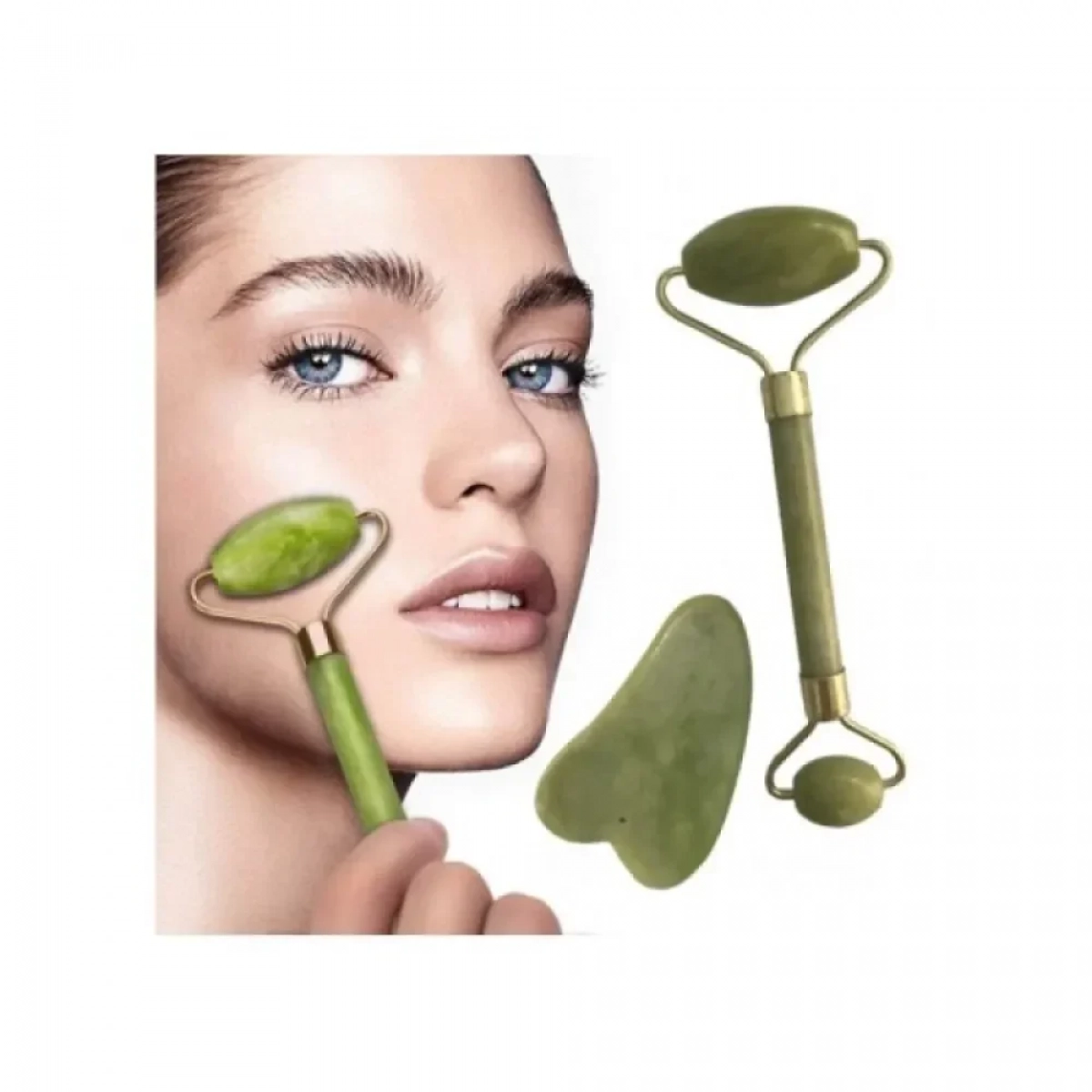 Σετ Μασάζ Προσώπου Ρόλερ Χαλάρωσης – Facial Roller & Massager