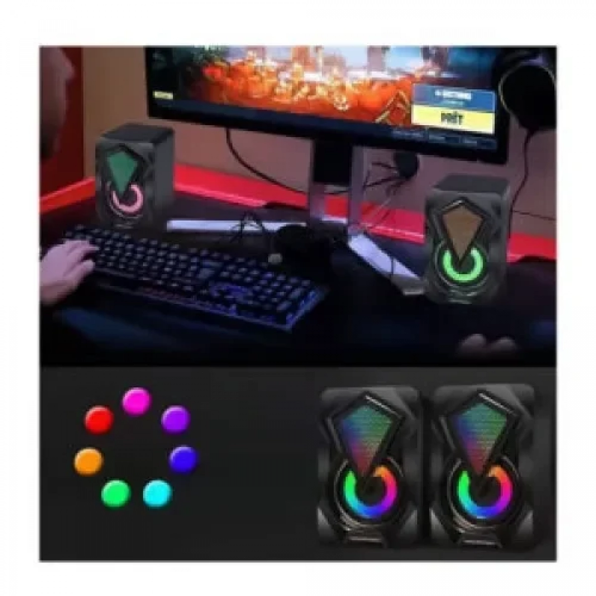 Lion BT K9 Ασύρματα Ηχεία Υπολογιστή 2.1 με Bluetooth και Ισχύ 11W σε Μαύρο Χρώμα