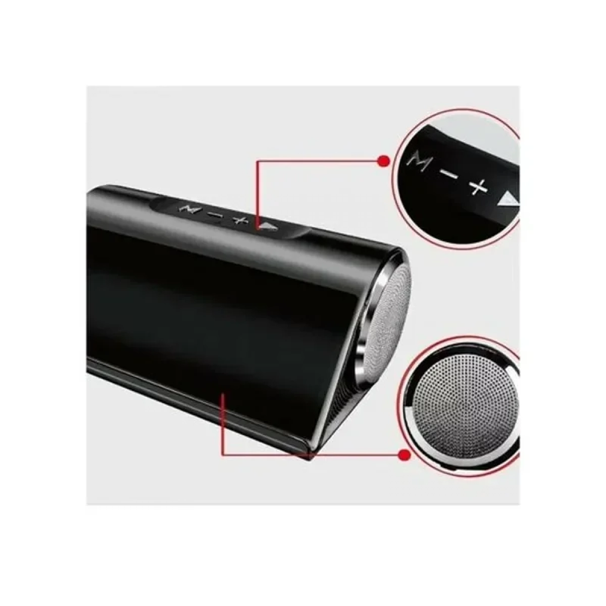 LP V9 Ασύρματο φορητό ηχείο Bluetooth / Super Bass & Βάση Κινητού Black ! ΟΕΜ