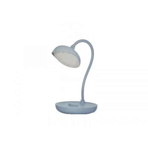 Ezra DL09 Επαναφορτιζόμενο Φωτιστικό Γραφείου LED με Εύκαμπτο Βραχίονα Γαλάζιο