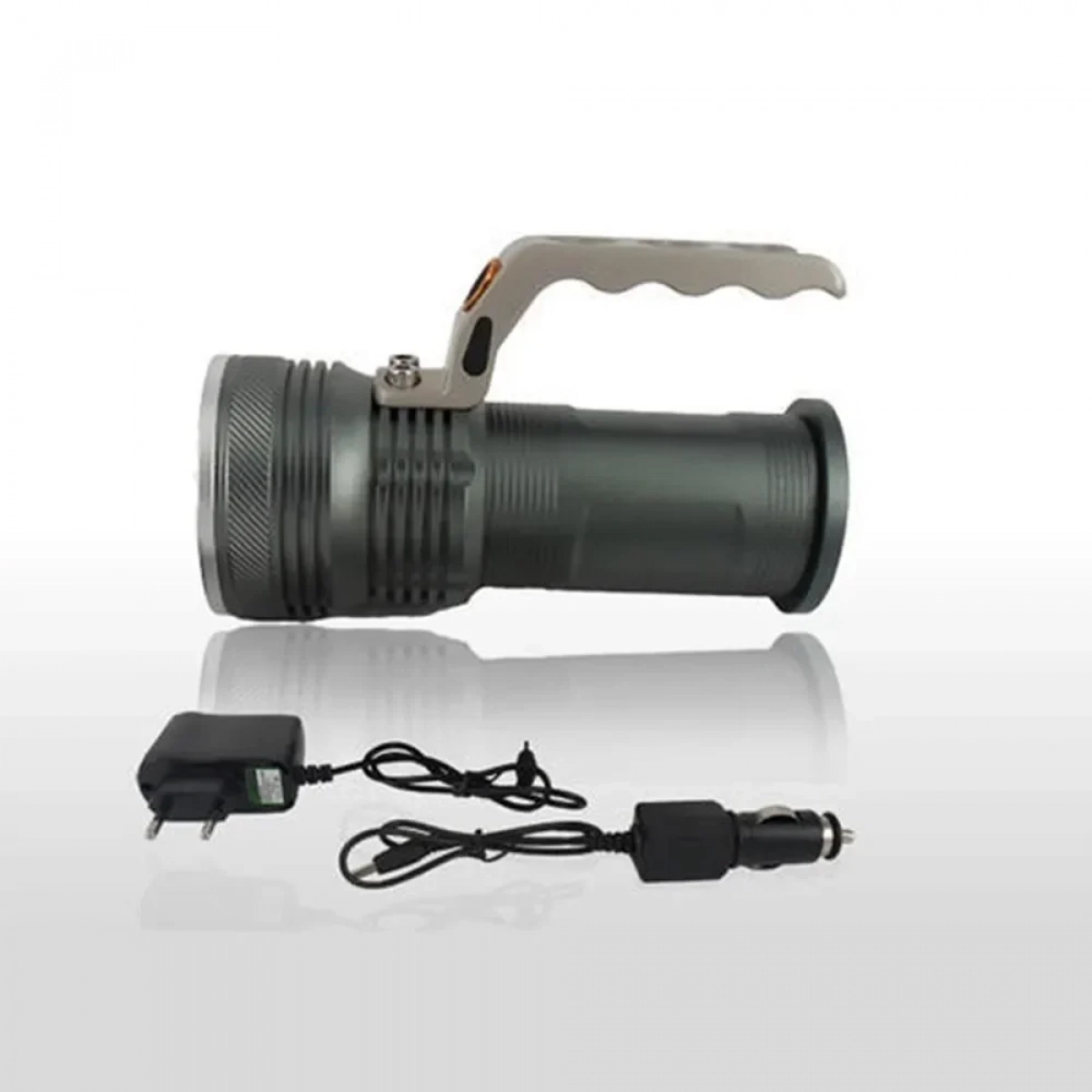 HIGH POWER PORTABLE ΑΛΟΥΜΙΝΙΟΥ IPX67 ΑΔΙΑΒΡΟΧΟΣ CREE LED R5 SEARCHLIGHT ΜΕ ΜΠΑΤΑΡΙΑ 18650 ΦΑΚΟΣ ΕΠΑΝΑΦΟΡΤΙΖΟΜΕΝΟΣ ΜΑΥΡΟΥ ΧΡΩΜΜΑΤΟΣ - Image 5