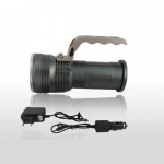 HIGH POWER PORTABLE ΑΛΟΥΜΙΝΙΟΥ IPX67 ΑΔΙΑΒΡΟΧΟΣ CREE LED R5 SEARCHLIGHT ΜΕ ΜΠΑΤΑΡΙΑ 18650 ΦΑΚΟΣ ΕΠΑΝΑΦΟΡΤΙΖΟΜΕΝΟΣ ΜΑΥΡΟΥ ΧΡΩΜΜΑΤΟΣ - Image 5