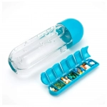 Παγούρι νερού TMV-0036 με ενσωματωμένη θήκη για χάπια, 600ml, μπλε - Photo5