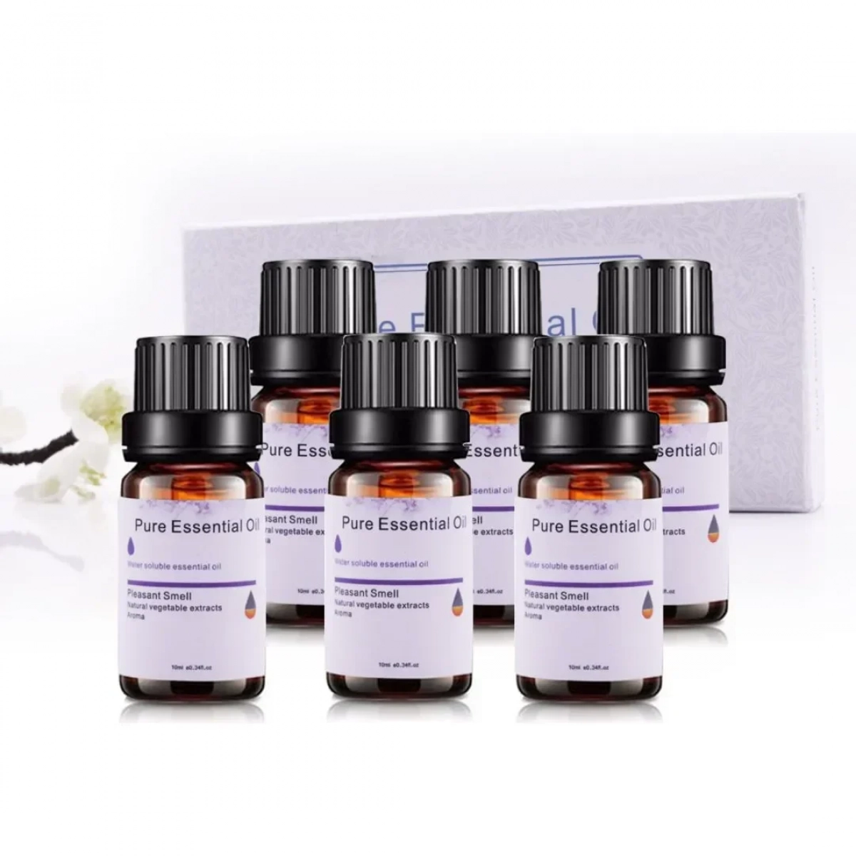 Σετ Αιθέρια Έλαια 6 Τεμαχίων Pure Essential Oil