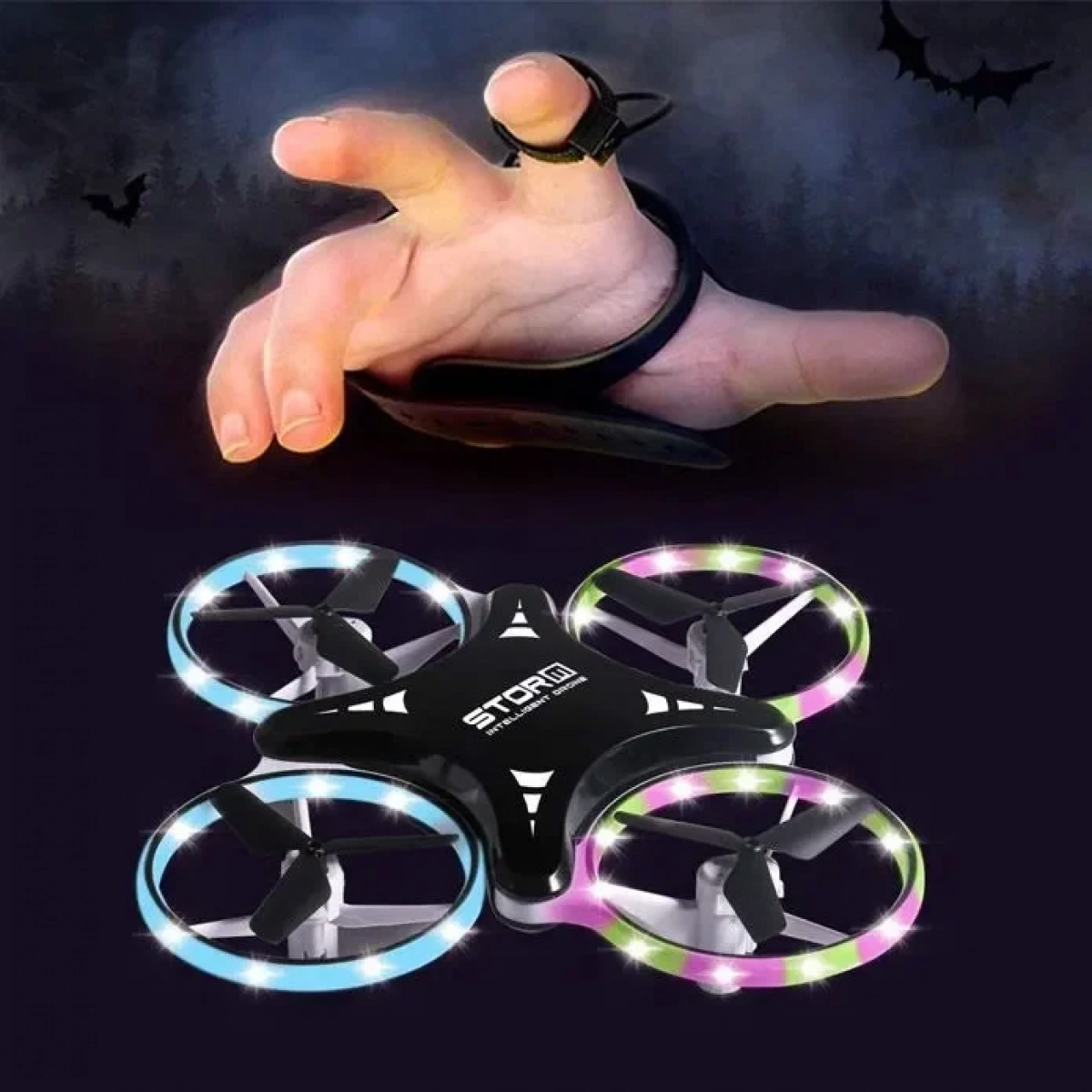 Storm Firefly Drone με Αισθητήρα Χεριού μαύρος xy023