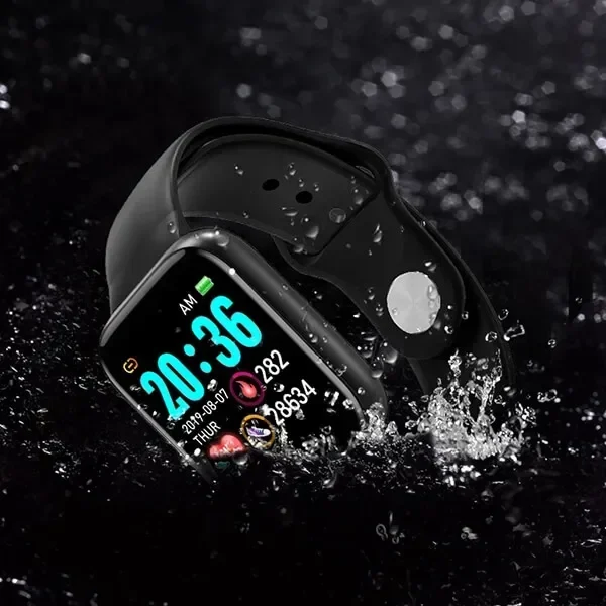 D20 Smartwatch με Παλμογράφο (Λευκό) - Image 10