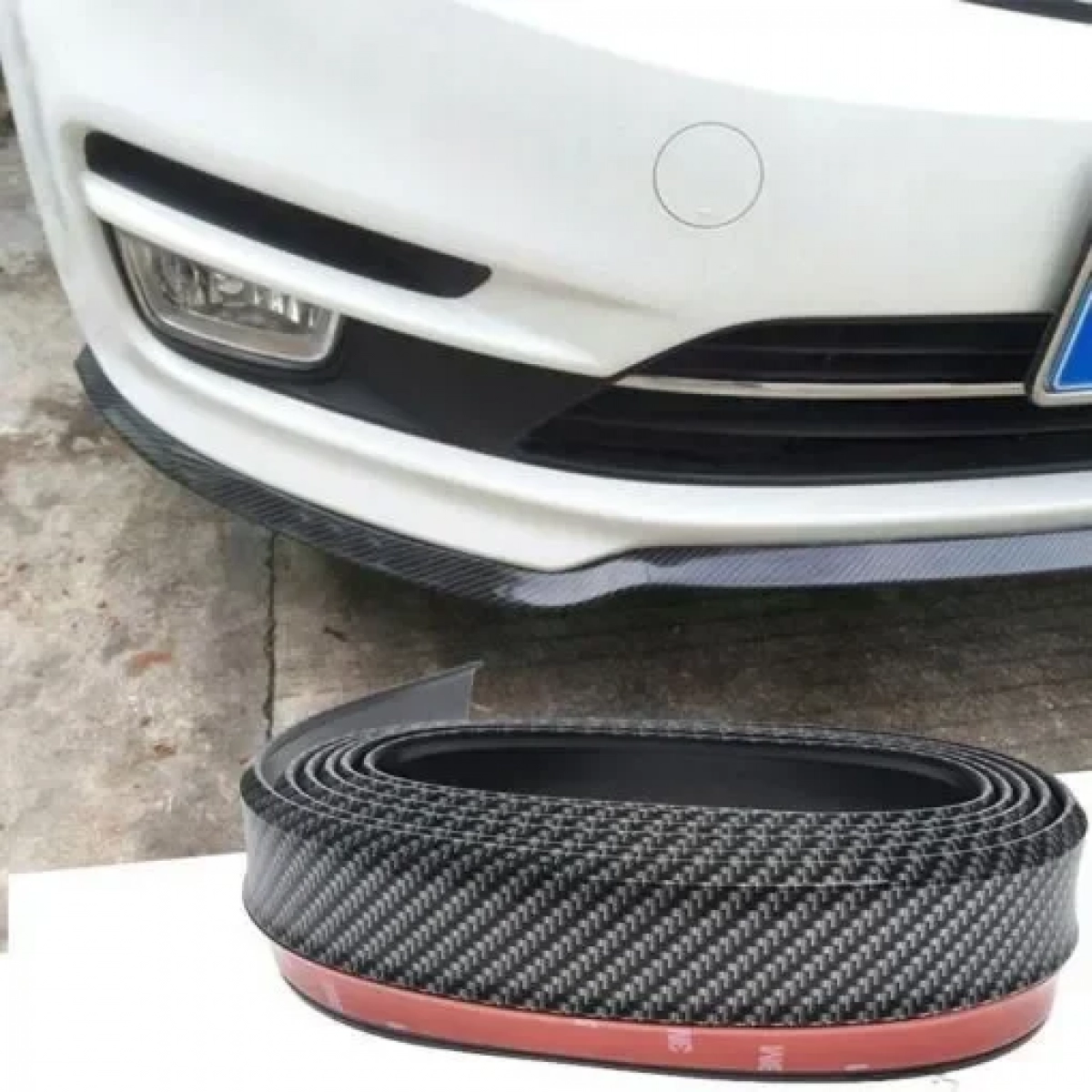 Αυτοκόλλητη διακοσμητική ταινία bumper για τον προφυλακτήρα του αυτοκινήτου (2.5m/ 6.8cm) - Carbon GL-51512 - Image 2