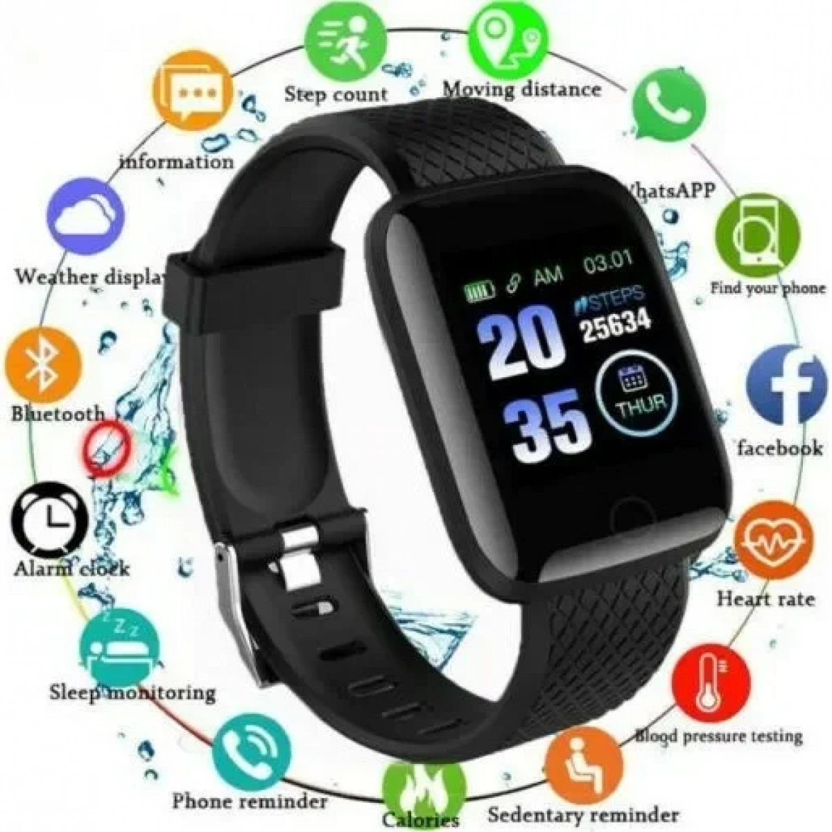 Αδιάβροχο Ρολόι Smart Watch + Activity Tracker - OEM D13