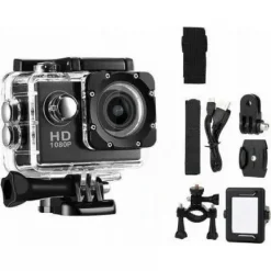 Αδιάβροχη Κάμερα Δράσης FHD 1080p Με Οθόνη 2in. - Action Camera Με Πλήρη Αξεσουάρ - OEM SJ2200