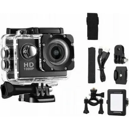 Αδιάβροχη Κάμερα Δράσης Fhd 1080P Με Οθόνη 2In. - Action Camera Με Πλήρη Αξεσουάρ - Oem Sj2200