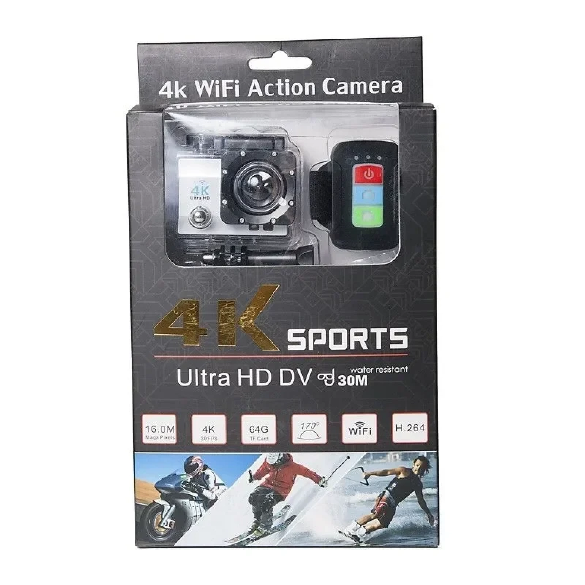 Action Camera - UHD WiFi - DV124-WHITE - OEM