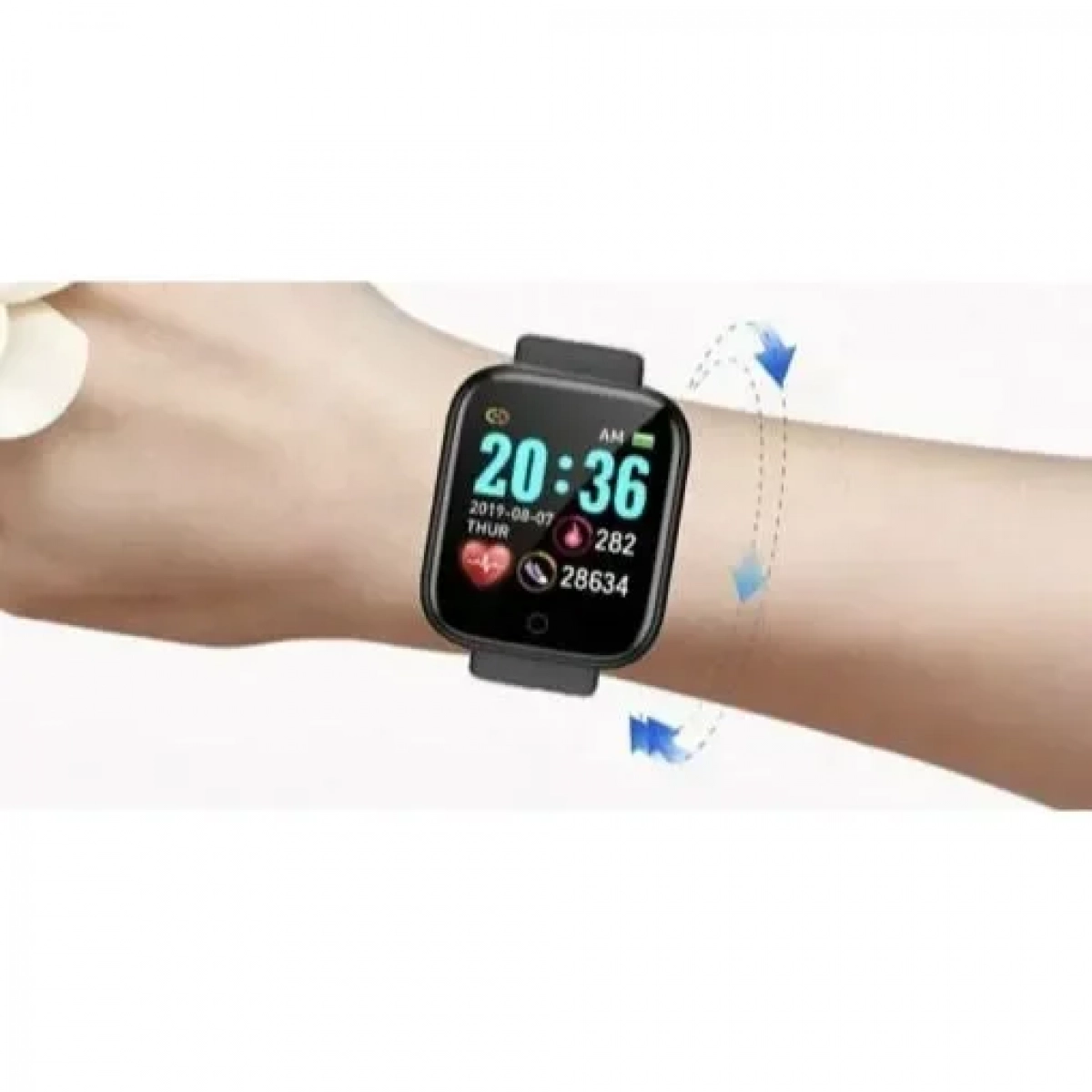 Smartwatch L18 με Μετρητή Καρδιακών Παλμών Χρώματος Μαύρο SPM