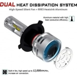LED H7 60w NovSight 6500k N9 a386 10000 Lumens (2 τεμάχια)