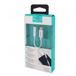 Αντάπτορας Audio Conversion QIHANG QH-M30 Type-C to 3.5mm White QIHANG