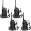 Baofeng BF-888S Ασύρματος Πομποδέκτης UHF/VHF 5W Σετ 4τμχ Μαύρο