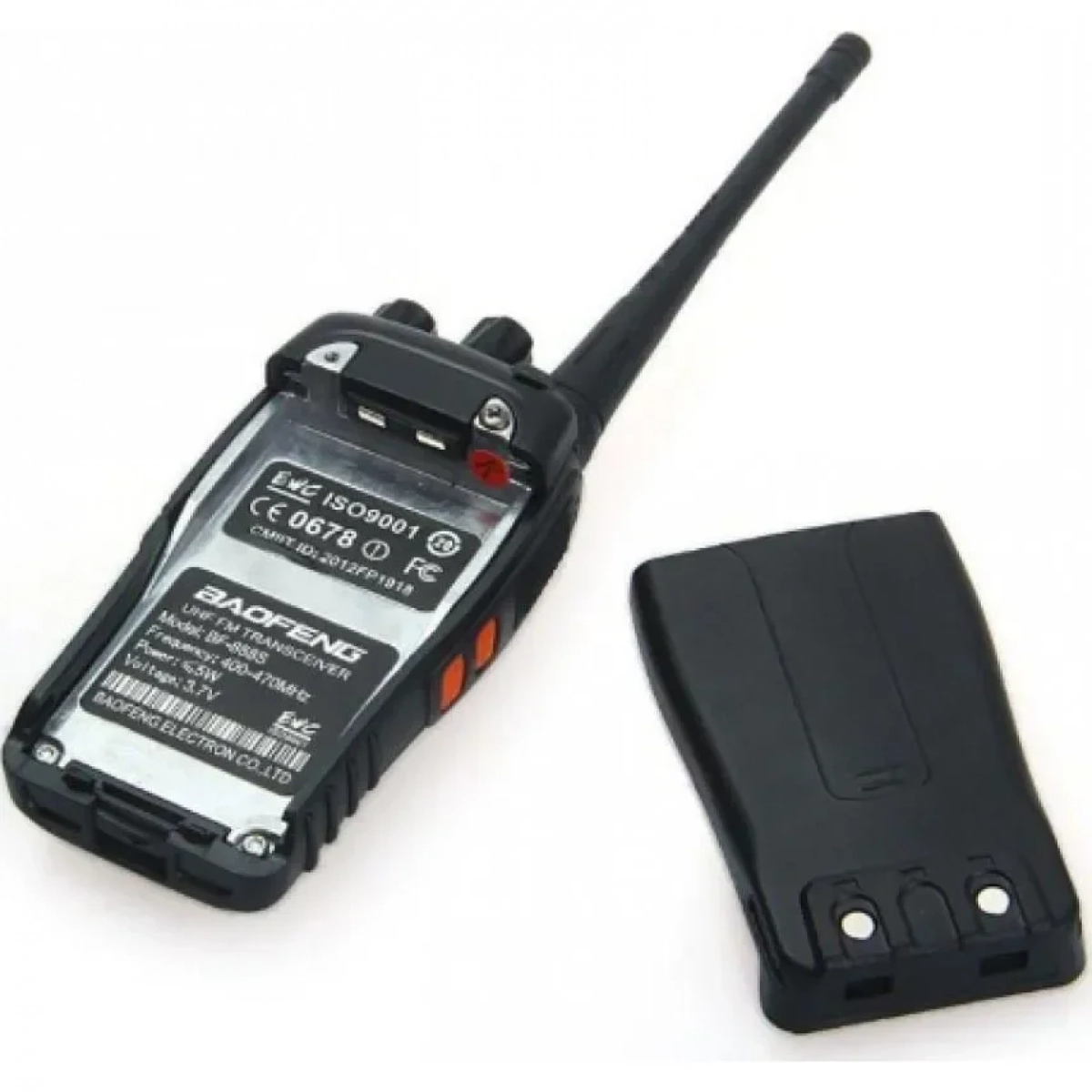 Baofeng BF-888S Ασύρματος Πομποδέκτης UHF/VHF 5W Σετ 10τμχ Μαύρο