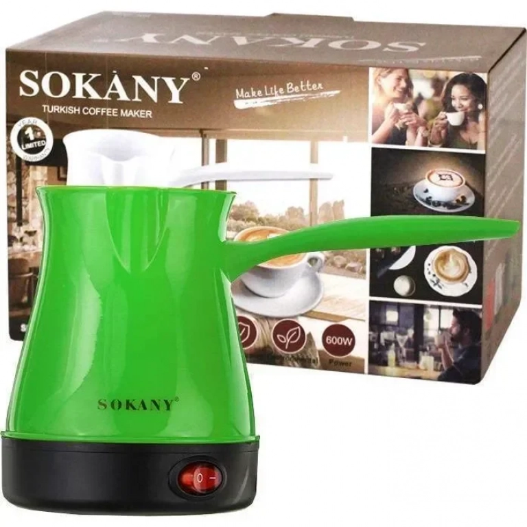 Ηλεκτρικό Μπρίκι 600W, 500ml SOKANY SK-205 ΠΡΑΣΙΝΟ