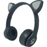 Ασύρματα Over Ear Παιδικά Ακουστικά Cat Headphones VZV-23Μ - Black