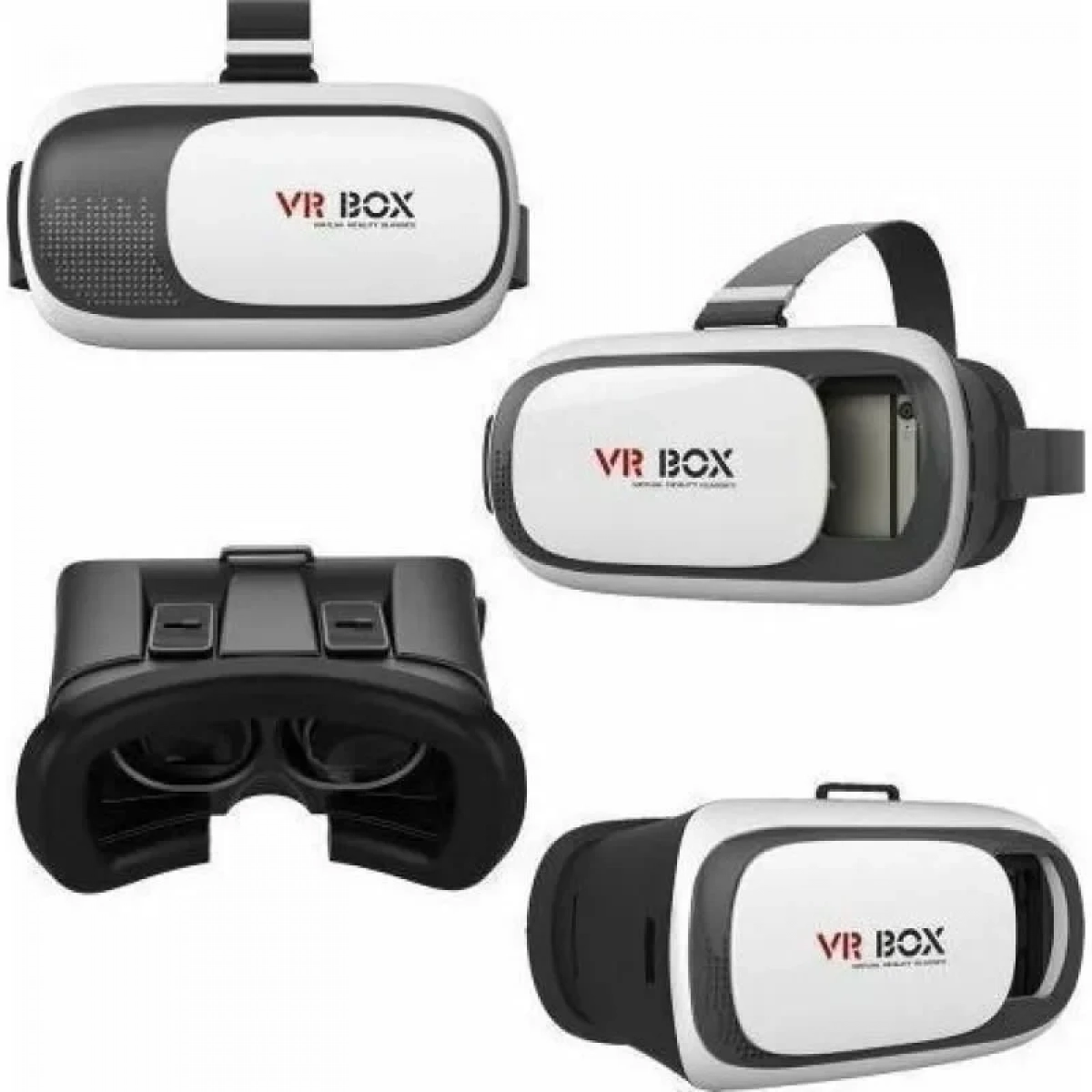 VR Box V2 VR Headset για Κινητά από 4.7" έως 6" Μαύρο/Λευκό