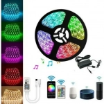 Ταινία LED RGB 5m με Τροφοδοτικό και Τηλεχειριστήριο SMD5050 12V Q-T168 Andowl