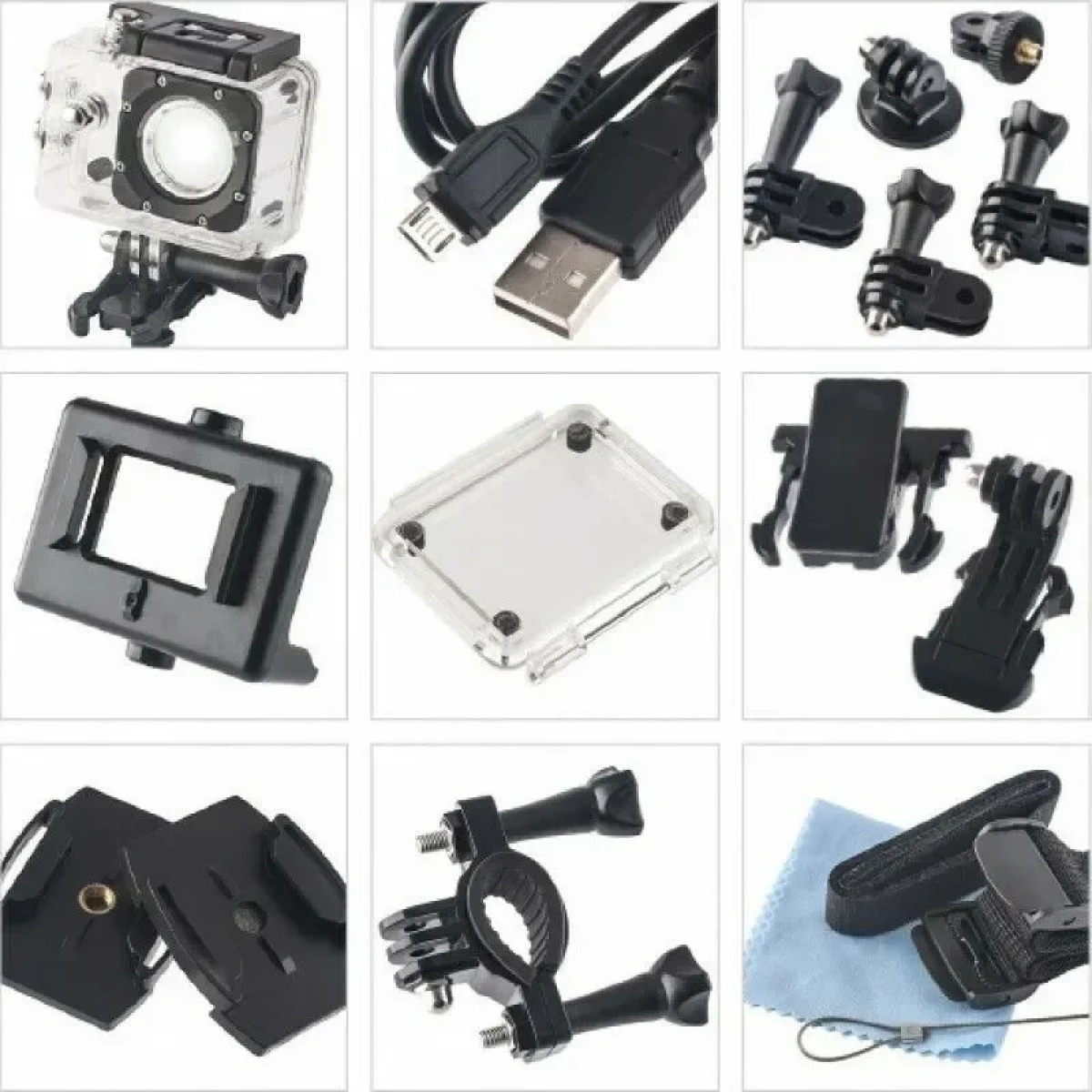 Αδιάβροχη κάμερα Sport Action HD SDV3 Μαύρη oem