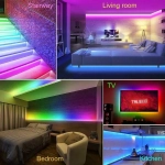 Ταινία LED RGB 5m με Τροφοδοτικό και Τηλεχειριστήριο SMD5050 12V Q-T168 Andowl