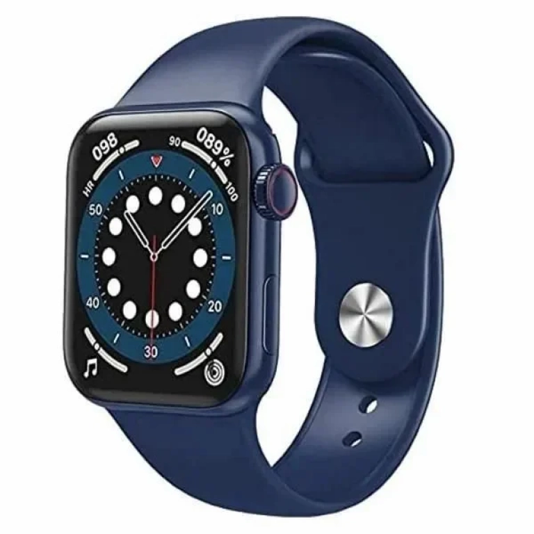 Smartwatch WearFit HW22 Pro Max Black 45mm Magnetic Navy Blue