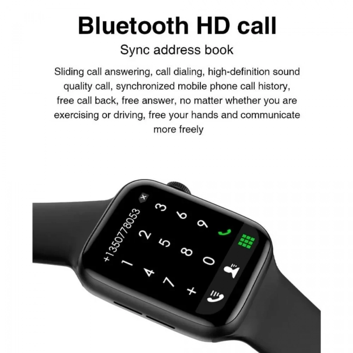 Smartwatch WearFit HW22 Pro Max Black 45mm Magnetic Navy Blue