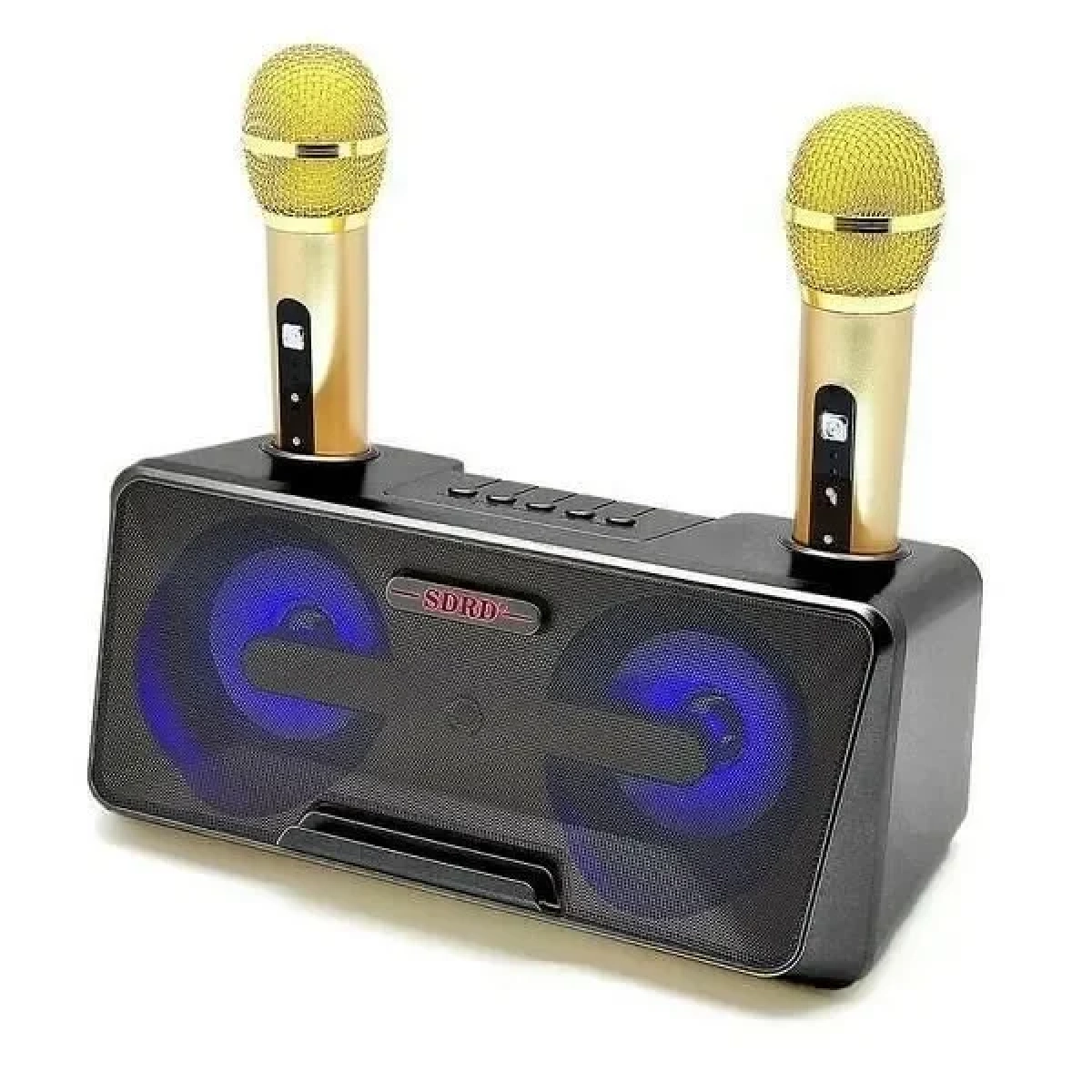 Σύστημα Karaoke με Ασύρματα Μικρόφωνα SD-301 σε Μαύρο Χρώμα