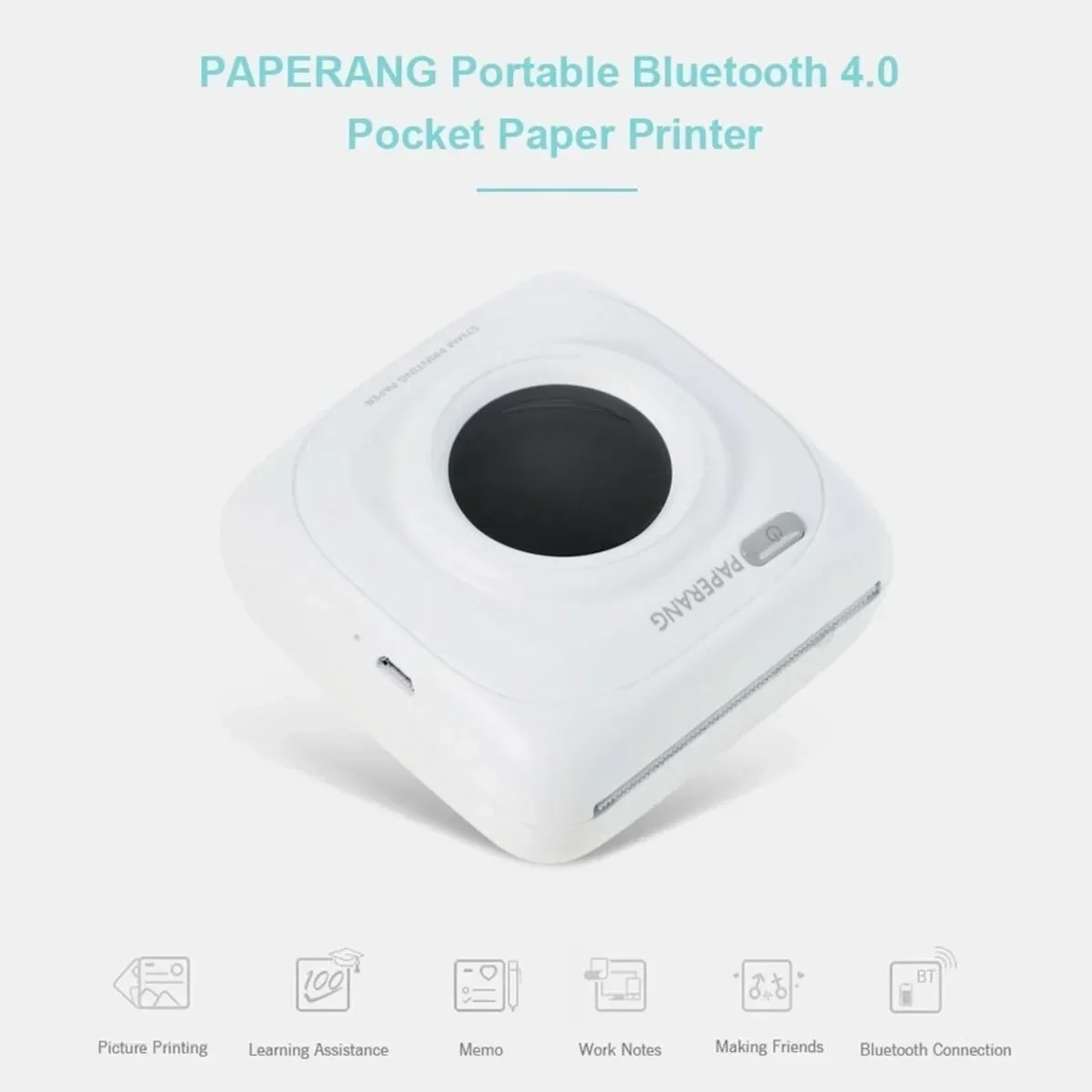 Ασύρματος Φορητός Εκτυπωτής Bluetooth 4.0 για iOS Android Windows PAPERANG P1