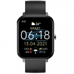 S12 Pro Smartwatch με Παλμογράφο (Μαύρο)