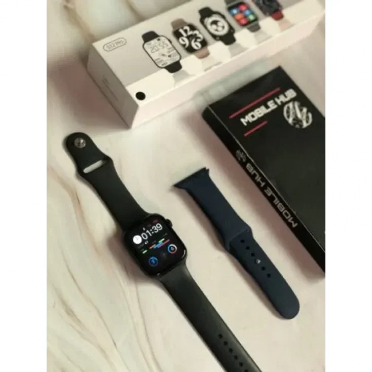 S12 Pro Smartwatch με Παλμογράφο Ροζ