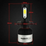 NIGHTEYE λάμπες led 9000lm 6500k h4 a315-52 72w 2τμχ