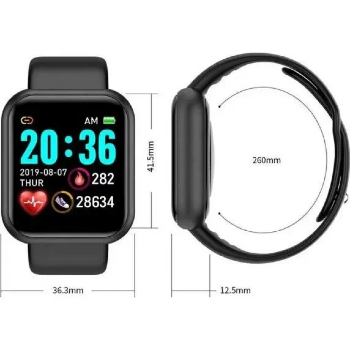 Smartwatch L18 με Μετρητή Καρδιακών Παλμών Χρώματος Ροζ SPM - L18-Pink SPM