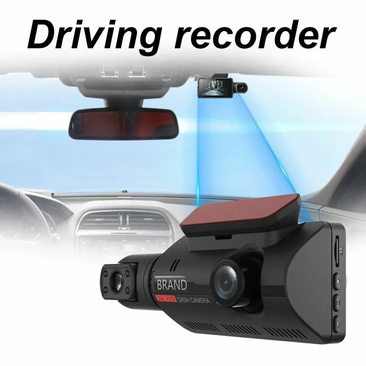Andowl Q-CA68 Κάμερα DVR Αυτοκινήτου 4K με Οθόνη για Παρμπρίζ με Αυτοκόλλητο Μαύρο