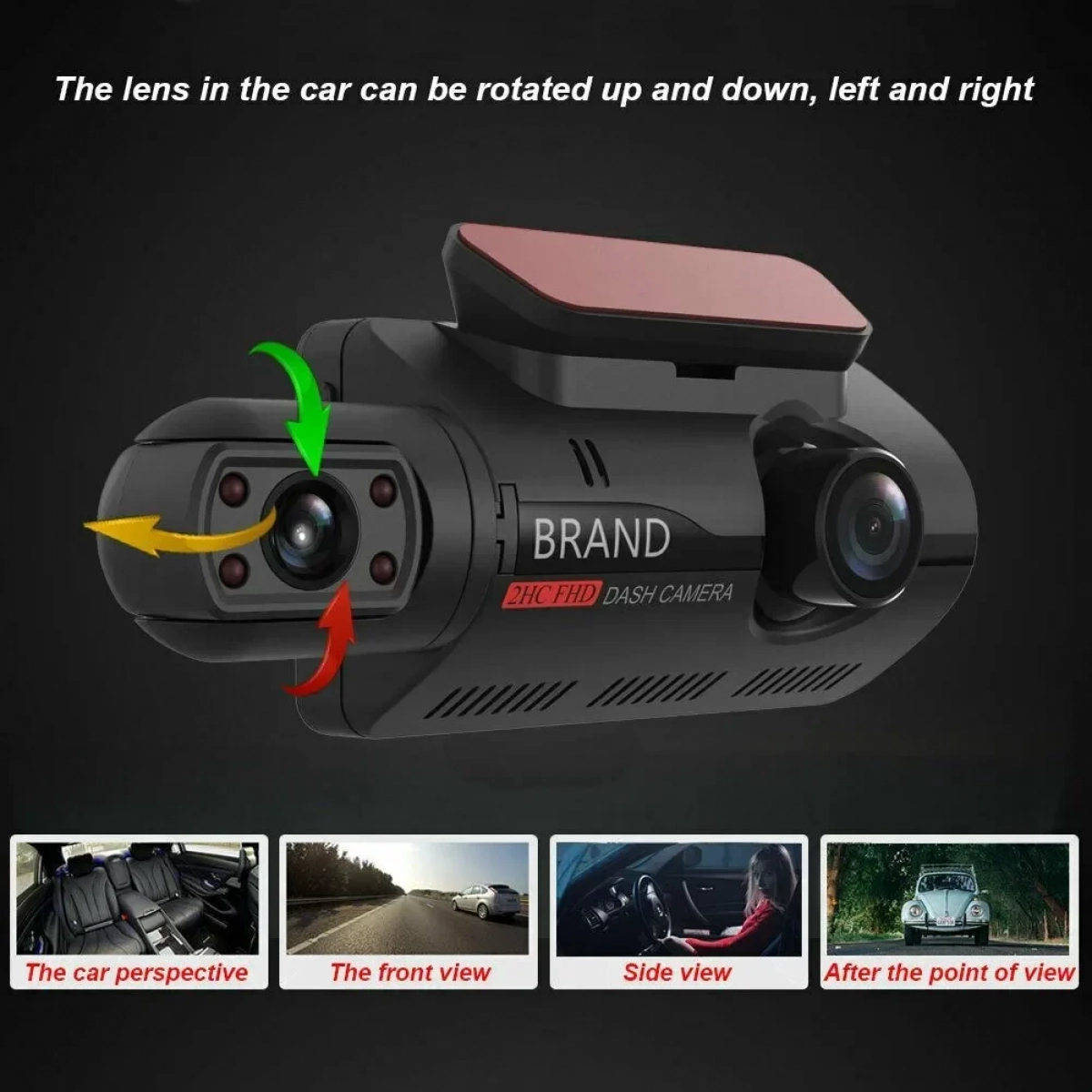 Andowl Q-CA68 Κάμερα DVR Αυτοκινήτου 4K με Οθόνη για Παρμπρίζ με Αυτοκόλλητο Μαύρο