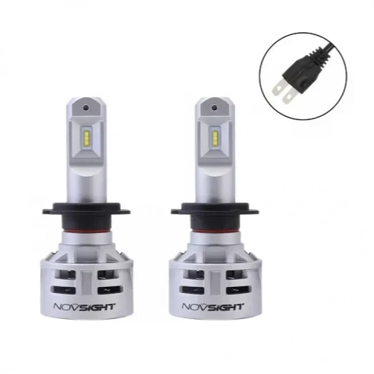 LED H7 60w NovSight 6500k N9 a386 10000 Lumens (2 τεμάχια)