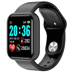 Smartwatch L18 με Μετρητή Καρδιακών Παλμών Χρώματος Μαύρο SPM